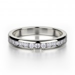 MICHAEL M 18k White Gold Wedding Band R461-B1-18W