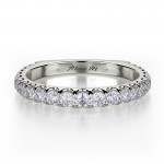 MICHAEL M 18k White Gold Wedding Band R655SB-18W