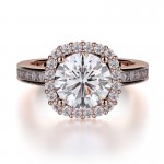 MICHAEL M 18k Rose Gold Engagement Ring R673-1-5-18R