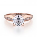 MICHAEL M 18k Rose Gold Engagement Ring R686-1-18R