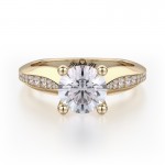 MICHAEL M 18k Yellow Gold Engagement Ring R651-1-18Y