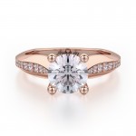 MICHAEL M 18k Rose Gold Engagement Ring R651-1-18R