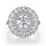 MICHAEL M Platinum Engagement Ring R692-2-PT