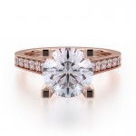 MICHAEL M 18k Rose Gold Engagement Ring R697-2-18R