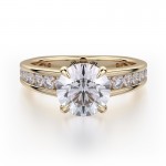 MICHAEL M 18k Yellow Gold Engagement Ring R705-2-18Y