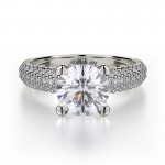 MICHAEL M 18k White Gold Engagement Ring R710-1-5-18W