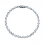 14k White Gold Diamond Tennis Bracelet