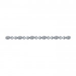 14k White Gold Diamond Tennis Bracelet