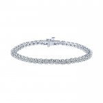 14k White Gold Diamond Tennis Bracelet