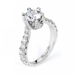 MICHAEL M Platinum Engagement Ring R537P