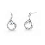 Gelin Abaci 14k White Gold Diamond Earring TE-020
