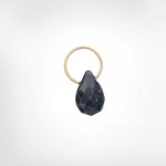 Blue Sapphire High Faceted Drop