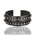 Gramercy Cuff Bracelet In Oxidized Reclaimed Sterling Silver