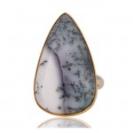 Dendritic Opal In Gold And Silver