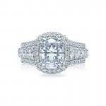 Tacori RoyalT Collection Grand Cushion Engagement Ring HT2613CU10X8