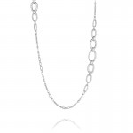 Tacori City Lights After Dark Silver Link Chain Necklace