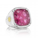 Tacori City Lights Cushion Cut Pave Gem Ring
