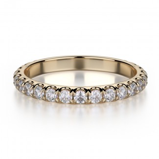 MICHAEL M 18k Yellow Gold Wedding Band R320B-18Y