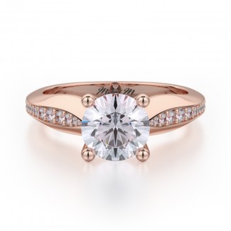 MICHAEL M 18k Rose Gold Engagement Ring R686-1-18R