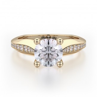 MICHAEL M 18k Yellow Gold Engagement Ring R651-1-18Y