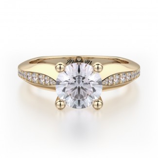 MICHAEL M 18k Yellow Gold Engagement Ring R651-1-18Y
