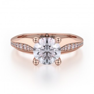 MICHAEL M 18k Rose Gold Engagement Ring R651-1-18R