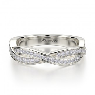 MICHAEL M Platinum Wedding Band R709B-PT