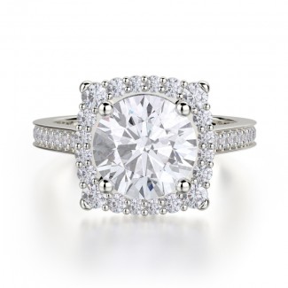 MICHAEL M Platinum Engagement Ring R696-2-PT