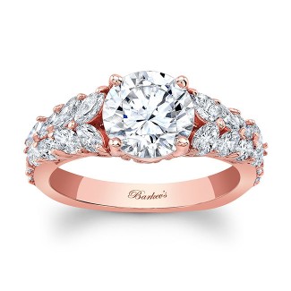 Unique Rose Gold Engagement Ring
