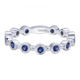 Ladies' Ring 14k White Gold Stackable