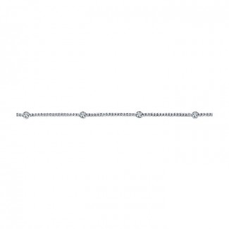 14k White Gold Diamond Tennis Bracelet
