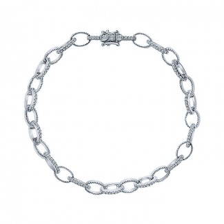 14k White Gold Diamond Tennis Bracelet
