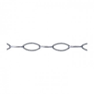 14k White Gold Diamond Tennis Bracelet