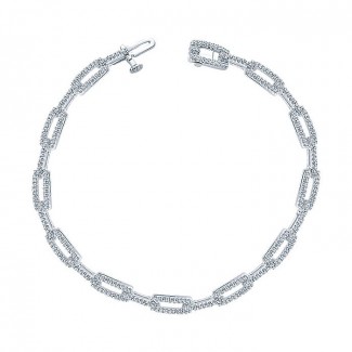 14k White Gold Diamond Tennis Bracelet