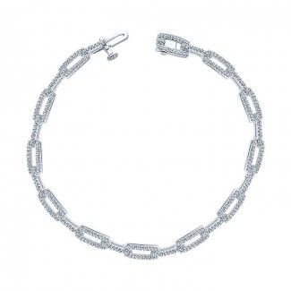 14k White Gold Diamond Tennis Bracelet