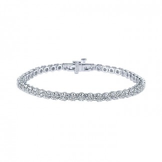 14k White Gold Diamond Tennis Bracelet