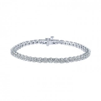 14k White Gold Diamond Tennis Bracelet