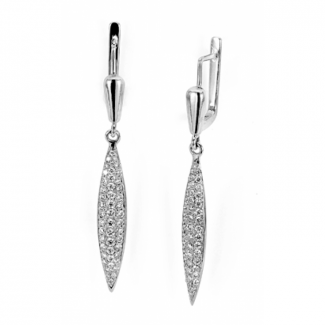 MICHAEL M 18k White Gold Earring MKOB45