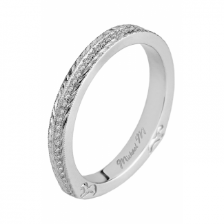 MICHAEL M Platinum Wedding Band R576B