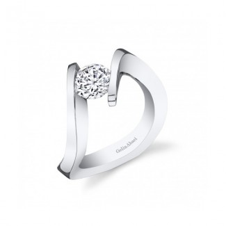 Gelin Abaci Unique Twist Tension Set Engagement Ring TR-279