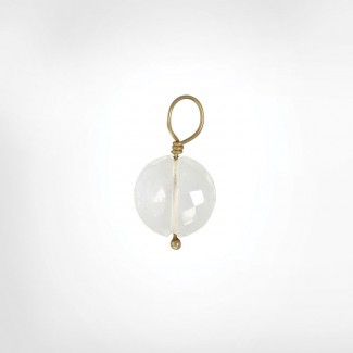 Clear Quartz Faceted Flat