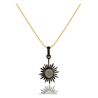 Soleil Necklace In Reclaimed Sterling Silver + 22K Gold Vermeil
