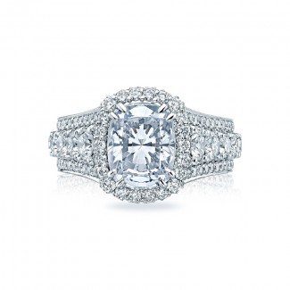 Tacori RoyalT Collection Grand Cushion Engagement Ring HT2613CU10X8