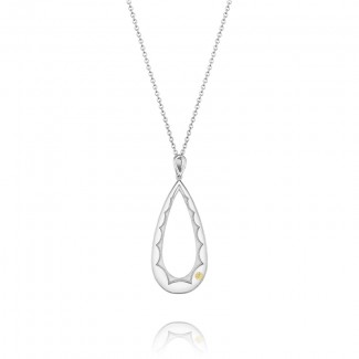 Tacori City Lights After Dark Silver Teardrop Pendant