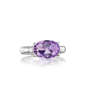 East-West Oval Ring featuring Amethyst