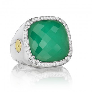 Tacori City Lights Cushion Cut Pave Gem Ring