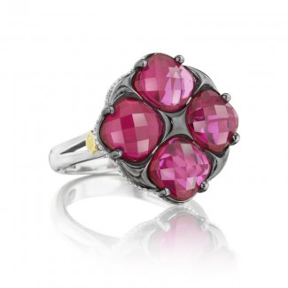 Tacori City Lights Lotus Four Gem Tilt Ring