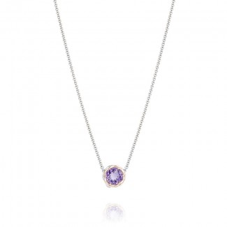Crescent Station Necklace featuring Amethyst sn204p01