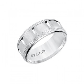Triton Multi Piece White Tungsten Carbide Comfort Fit Band 11-01-5812