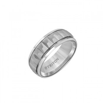 Triton 8mm White Tungsten Band 11-01-5940